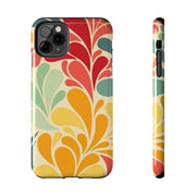 Vintage Retro 70s Abstract Groovy Tough Phone Case LavenderCeleste