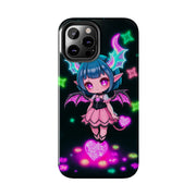 Kawaii Gothic Succubus Neon Heart Tough Phone Case