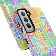 South Beach Miami Mosaic Art Tough Phone Case LavenderCeleste