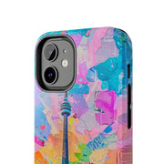 Toronto Pop Art Collage Skyline Tough Phone Case LavenderCeleste