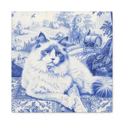 Ragdoll Toile Matte Canvas Art Print LavenderCeleste