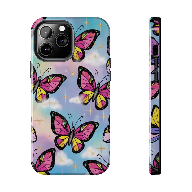 Retro Pop Art Butterfly Sky Tough Phone Case