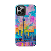 Toronto Pop Art Collage Skyline Tough Phone Case LavenderCeleste