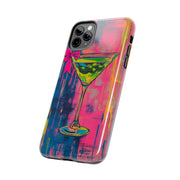 Neon Martini Pop Art Tough Phone Case Printify
