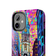 Philadelphia Pop Art Skyline Tough Phone Case LavenderCeleste