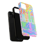South Beach Miami Mosaic Art Tough Phone Case LavenderCeleste