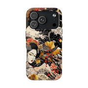Golden Geisha Wave Japanese Art Tough Phone Case