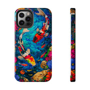 Vibrant Koi Pond Pop Art Tough Phone Case
