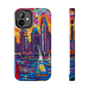 San Diego Skyline Pop Art Tough Phone Case LavenderCeleste