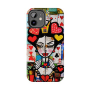 Queen of Hearts Pop Art Tough Phone Case LavenderCeleste