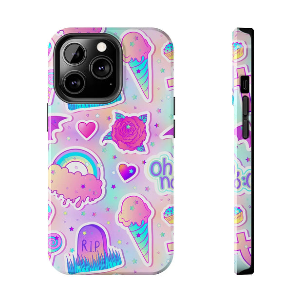 Pastel Goth Kawaii Graveyard Tough Phone Case LavenderCeleste