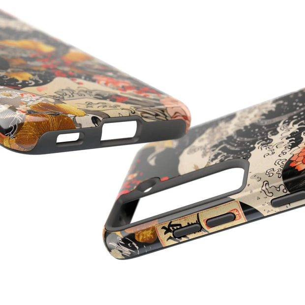 Golden Geisha Wave Japanese Art Tough Phone Case