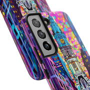 Philadelphia Pop Art Skyline Tough Phone Case LavenderCeleste