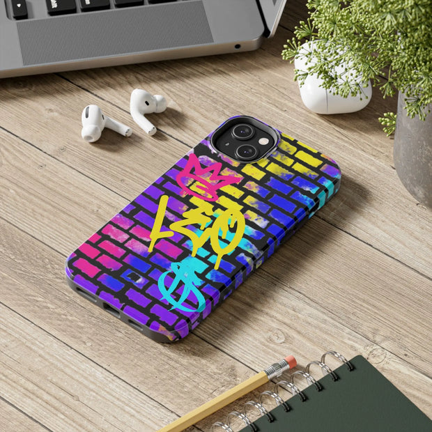 Leo Zodiac Graffiti Wall Tough Phone Case