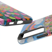 Rainbow Tulip Field Tough Phone Case LavenderCeleste