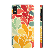 Vintage Retro 70s Abstract Groovy Tough Phone Case LavenderCeleste
