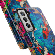 Vibrant Koi Pond Pop Art Tough Phone Case