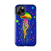Vibrant Neon Jellyfish Cosmic Sea Tough Phone Case