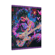 Electric Purple Guitar Legend Matte Canvas Art Printify