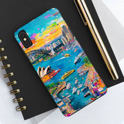 Sydney Collage Skyline Art Tough Phone Case LavenderCeleste