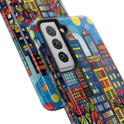 Upper Eastside NYC Pop Art Tough Phone Case LavenderCeleste