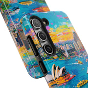 Sydney Collage Skyline Art Tough Phone Case LavenderCeleste