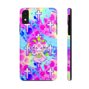 Pastel Goth Kawaii Baphomet Tough Phone Case LavenderCeleste