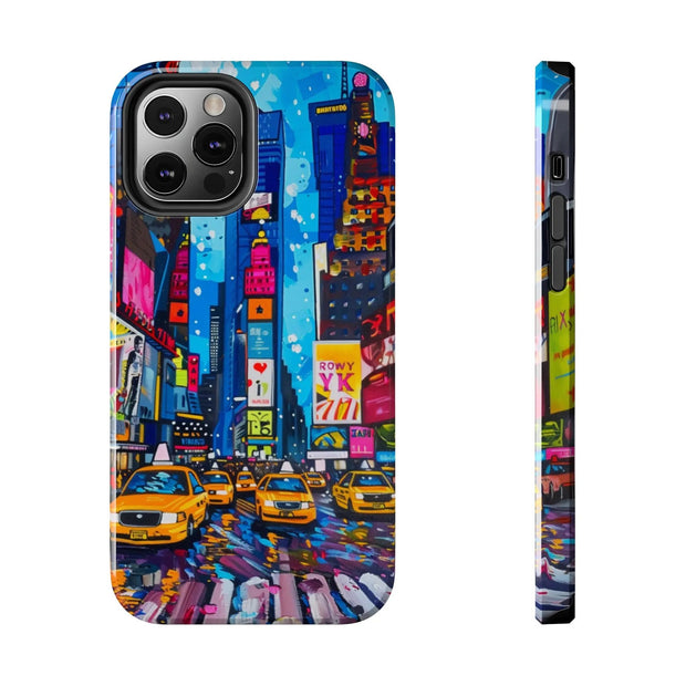 Times Square NYC Pop Art Tough Phone Case LavenderCeleste
