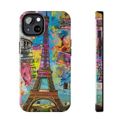 Paris Street Art Collage Tough Phone Case LavenderCeleste