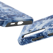 Blue Toile Horse Country Scenic Tough Phone Case LavenderCeleste