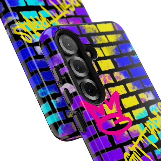 Sagittarius Graffiti Wall Zodiac Tough Phone Case LavenderCeleste