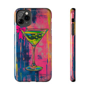 Neon Martini Pop Art Tough Phone Case Printify