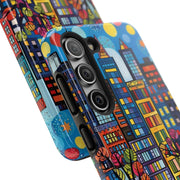 Upper Eastside NYC Pop Art Tough Phone Case LavenderCeleste