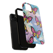 Retro Pop Art Butterfly Sky Tough Phone Case