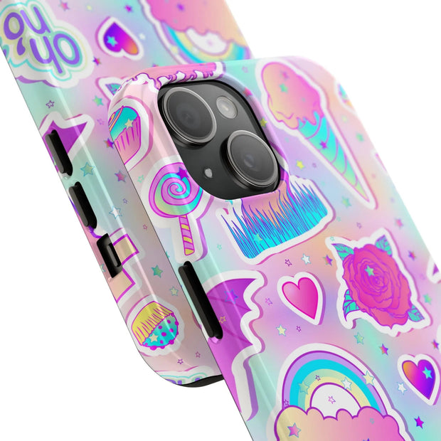 Pastel Goth Kawaii Graveyard Tough Phone Case LavenderCeleste