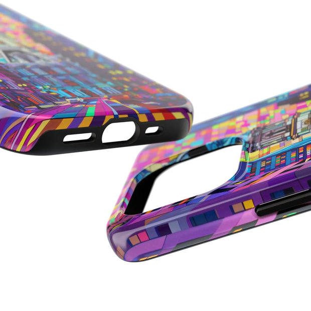 Philadelphia Pop Art Skyline Tough Phone Case LavenderCeleste