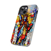 Statue of Liberty Mosaic Art Tough Phone Case LavenderCeleste