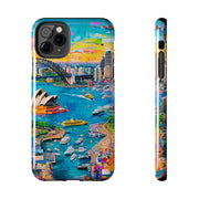 Sydney Collage Skyline Art Tough Phone Case LavenderCeleste