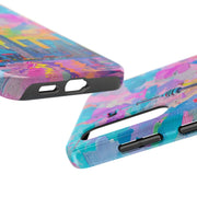 Toronto Pop Art Collage Skyline Tough Phone Case LavenderCeleste