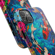 Vibrant Koi Pond Pop Art Tough Phone Case