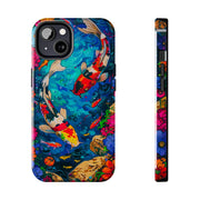 Vibrant Koi Pond Pop Art Tough Phone Case