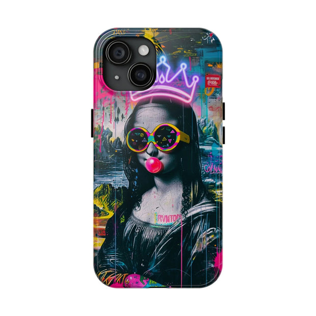 Neon Mona Lisa Pop Art Collage Tough Phone Case WOYC