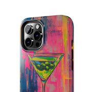 Neon Martini Pop Art Tough Phone Case Printify