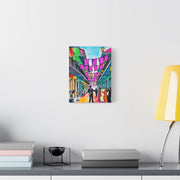 Vibrant New Orleans Jazz Street Matte Canvas – French Quarter Music Scene Printify