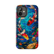 Vibrant Koi Pond Pop Art Tough Phone Case