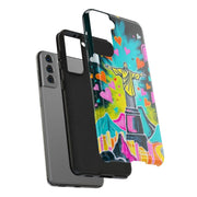 Rio de Janeiro Neon Pop Art Tough Phone Case LavenderCeleste