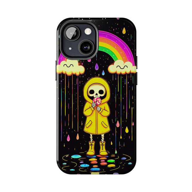 Rainbow Skeleton Lollipop Tough Phone Case LavenderCeleste