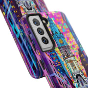 Philadelphia Pop Art Skyline Tough Phone Case LavenderCeleste