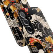 Golden Geisha Wave Japanese Art Tough Phone Case