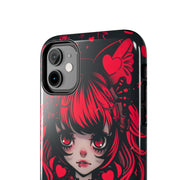 Kawaii Gothpunk Red Heart Tough Phone Case